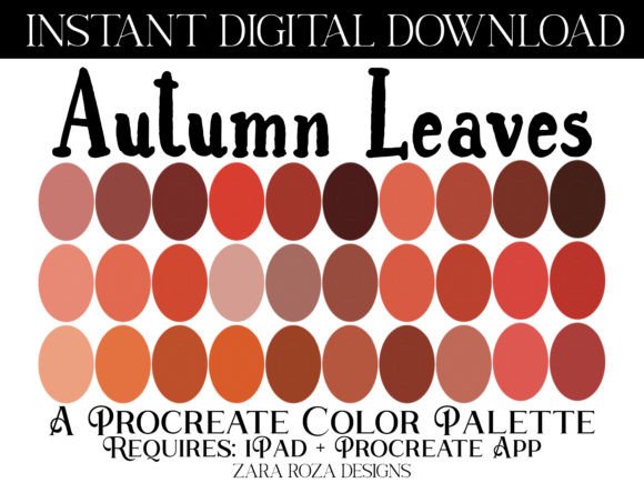 Download Autumn Leaves Procreate Color Palette - Autumn Collection