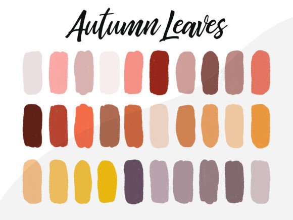 Download Autumn Leaves Procreate Color Palette - Autumn Collection