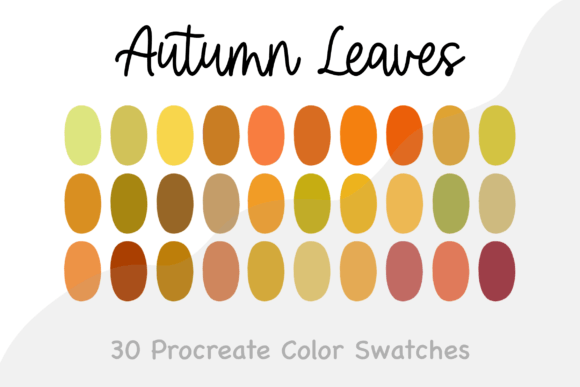 Download Autumn Leaves- Procreate Color Palette - Autumn Collection