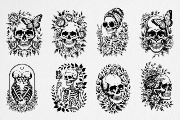 Download Floral Skull SVG Bundle - Skull svg Collection