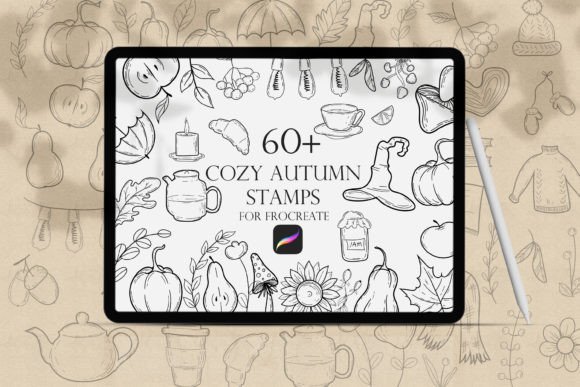Download Cozy Autumn Procreate Stamps - Autumn Collection